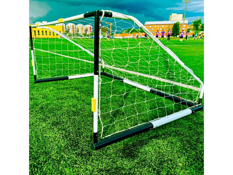 Ворота футбольные Goal Play PRO-F переносные металлические для улицы и зала, 180х120 см