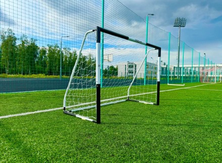 Ворота футбольные Goal Play PRO-F переносные металлические для улицы и зала, 180х120 см