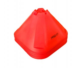 Конусы тренировочные большие PRO Training Cones Red PRO-F 6 штук красные